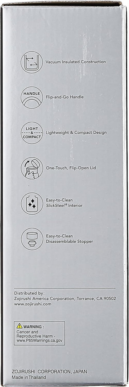 SM-QHE60GK, Flip-and-Go Stainless Mug, 20-Ounce, Teal