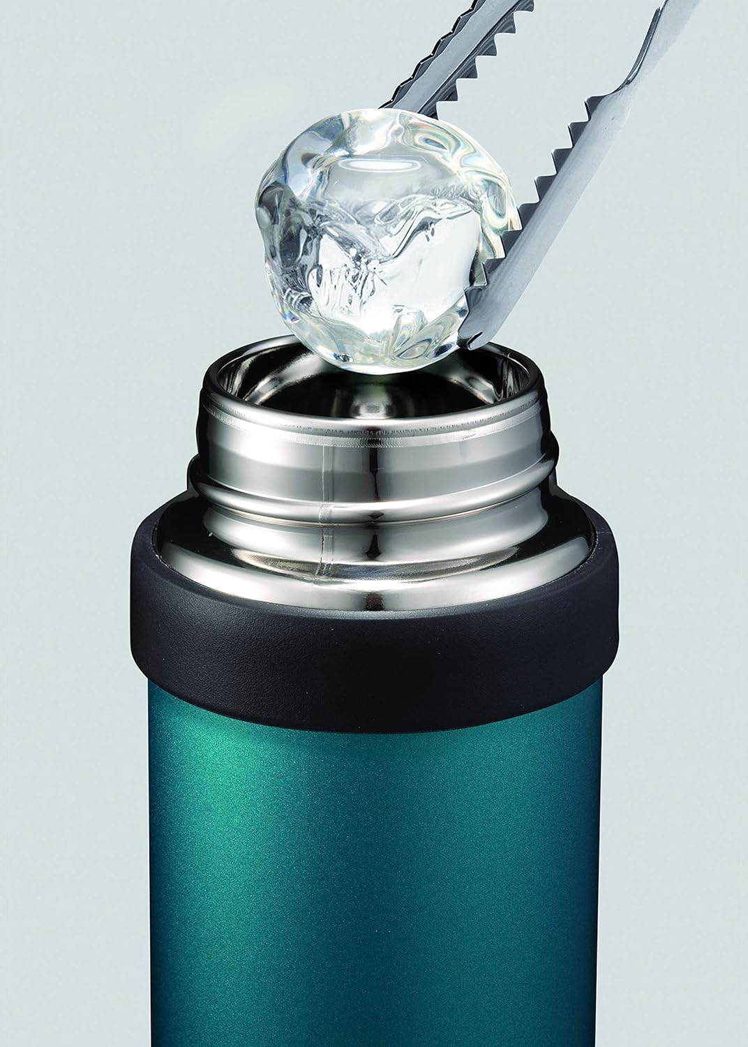 SM-QHE60GK, Flip-and-Go Stainless Mug, 20-Ounce, Teal