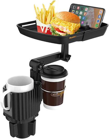 3 in 1 Car Cup Holder Expander with Adjustable Base, All Purpose Car Cup Holder and Organizer, Road Trip Essentials Car Accessories for Snack Bottles Cups Drinks (B03)