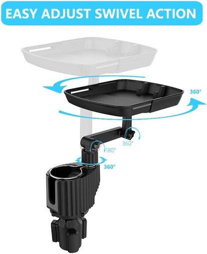 3 in 1 Car Cup Holder Expander with Adjustable Base, All Purpose Car Cup Holder and Organizer, Road Trip Essentials Car Accessories for Snack Bottles Cups Drinks (B03)