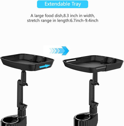 3 in 1 Car Cup Holder Expander with Adjustable Base, All Purpose Car Cup Holder and Organizer, Road Trip Essentials Car Accessories for Snack Bottles Cups Drinks (B03)