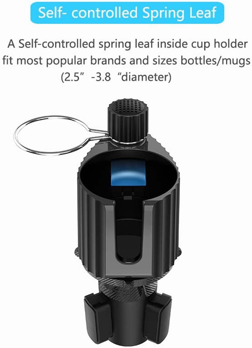3 in 1 Car Cup Holder Expander with Adjustable Base, All Purpose Car Cup Holder and Organizer, Road Trip Essentials Car Accessories for Snack Bottles Cups Drinks (B03)