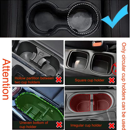 3 in 1 Car Cup Holder Expander with Adjustable Base, All Purpose Car Cup Holder and Organizer, Road Trip Essentials Car Accessories for Snack Bottles Cups Drinks (B03)