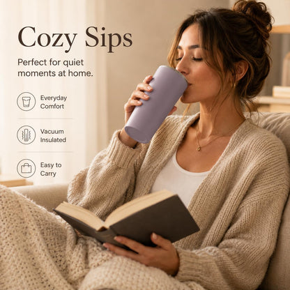 StreamSip 17oz Insulated Stainless Steel Tumbler, Double Wall Vacuum Sweat-Free Travel Coffee Cup with Slide Sip Lid, BPA-Free Reusable Coffee Mug (Teal)