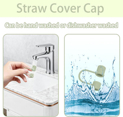 6PCS Silicone Straw Covers Caps Compatible with Stanley 30&40 Oz Tumbler Accessories Simple Straw Toppers Reusable Caps for Stanley Cup 10mm 0.4in Straws (Colorful 1)