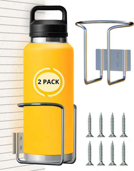 Screw Mount Large Cup, Water Bottle & Tumbler Holder Organizer