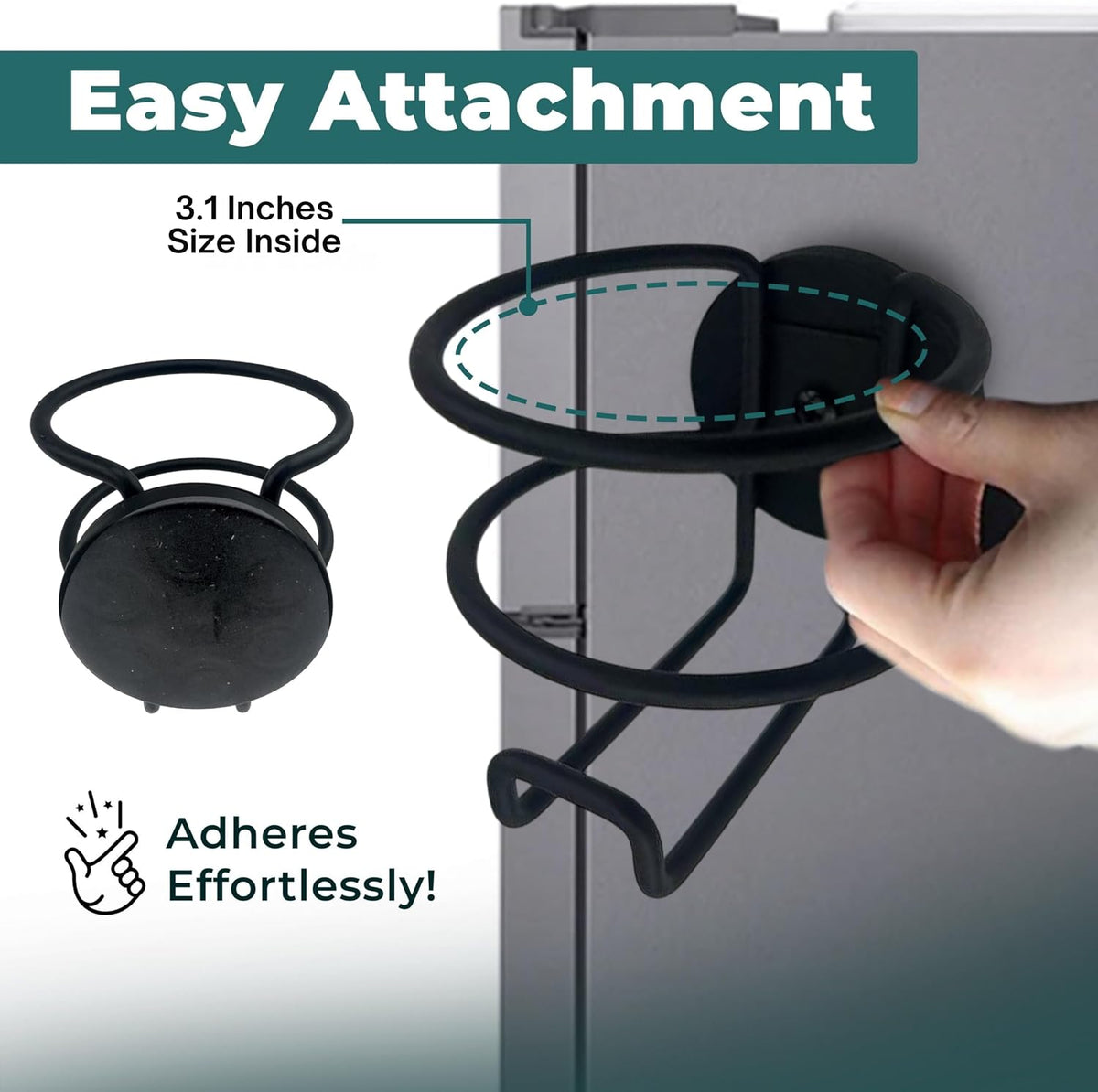 Screw Mount Large Cup, Water Bottle & Tumbler Holder Organizer