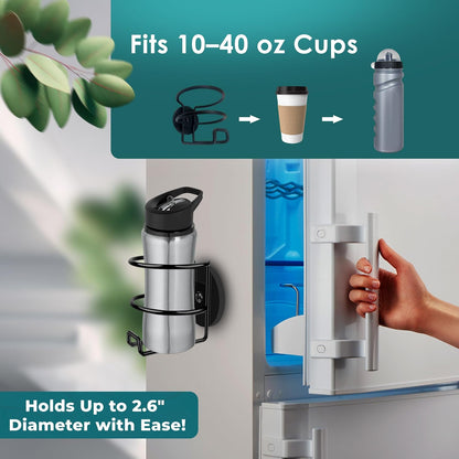 Screw Mount Large Cup, Water Bottle & Tumbler Holder Organizer
