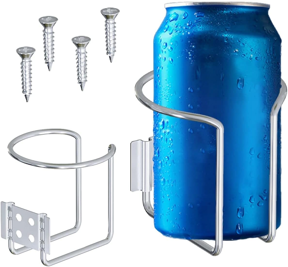 Screw Mount Large Cup, Water Bottle & Tumbler Holder Organizer