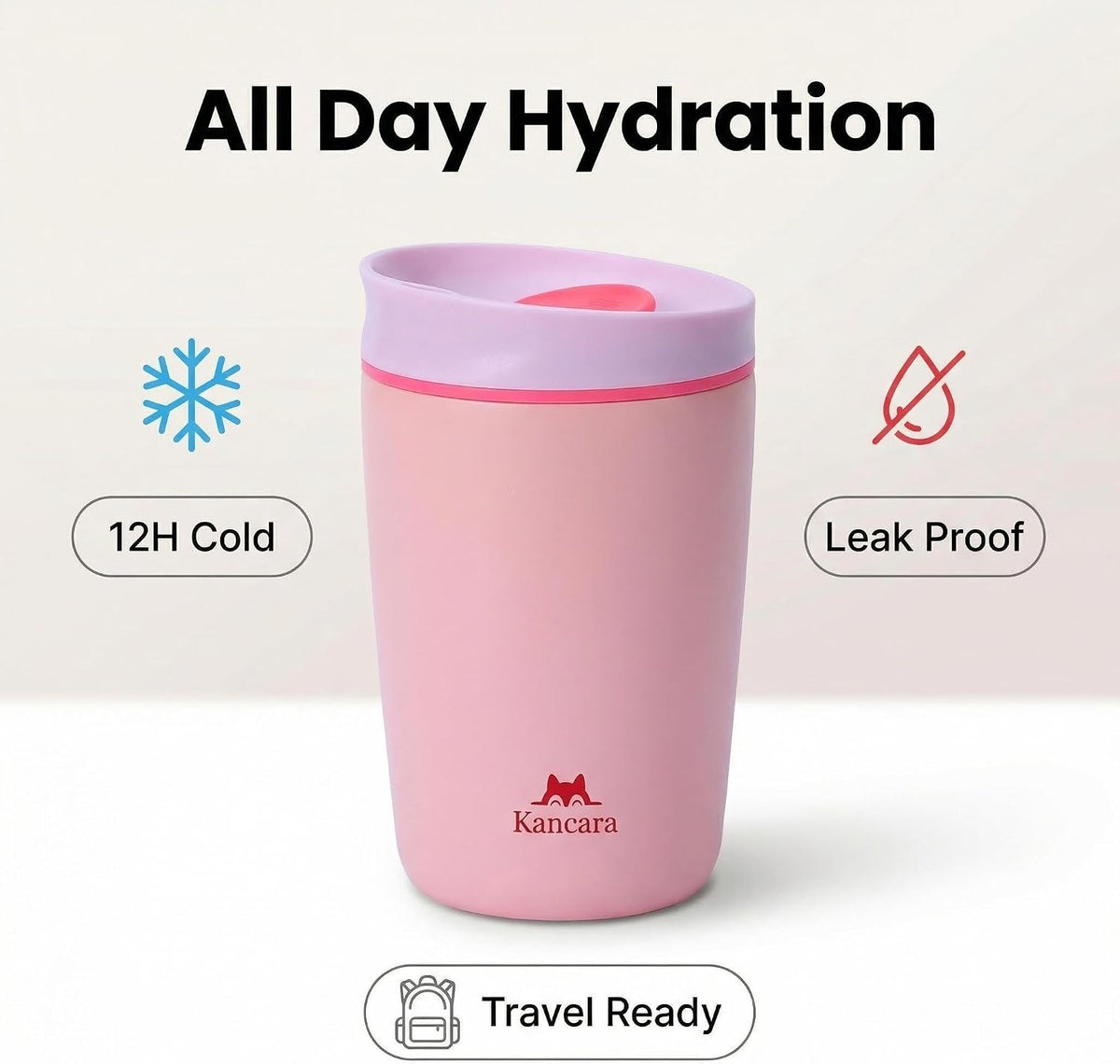 12 oz coffee tumbler Insulated coffee mug with lid Slider Insulated Stainless Steel Coffee Tumbler, Travel Mug for Hot and Iced Beverages insulated travel coffee mug (pink)