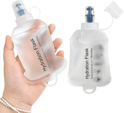 GYGYL Soft Flask, Collapsible Water Bottle for Sports, 250ml Grey