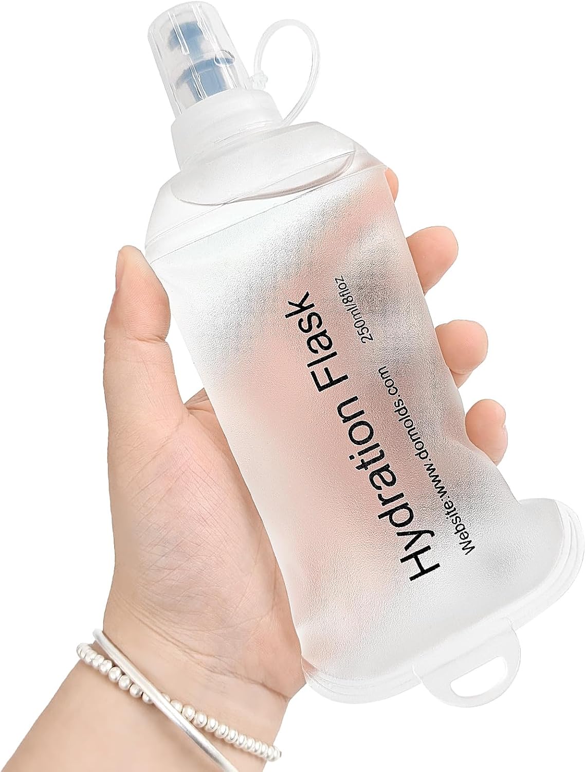 GYGYL Soft Flask, Collapsible Water Bottle for Sports, 250ml Grey