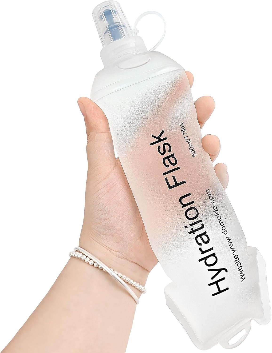 GYGYL Soft Flask, Collapsible Water Bottle for Sports, 250ml Grey