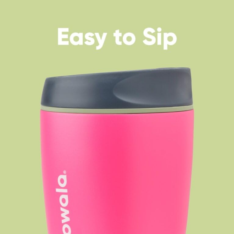 SmoothSip Insulated Travel Coffee Cup 20 oz Watermelon Breeze