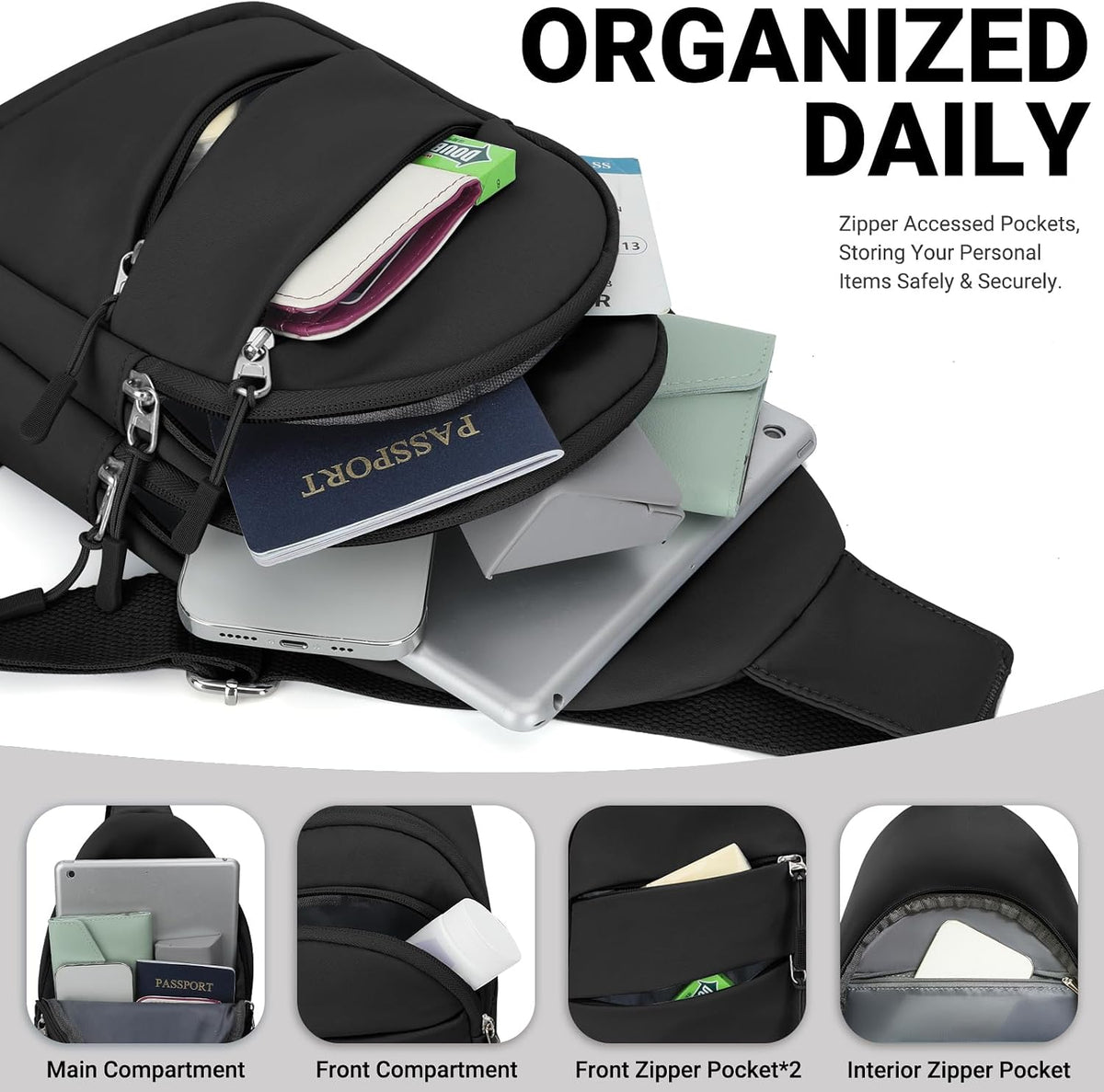 Crossbody Bags for Women, Sling Bag for Men