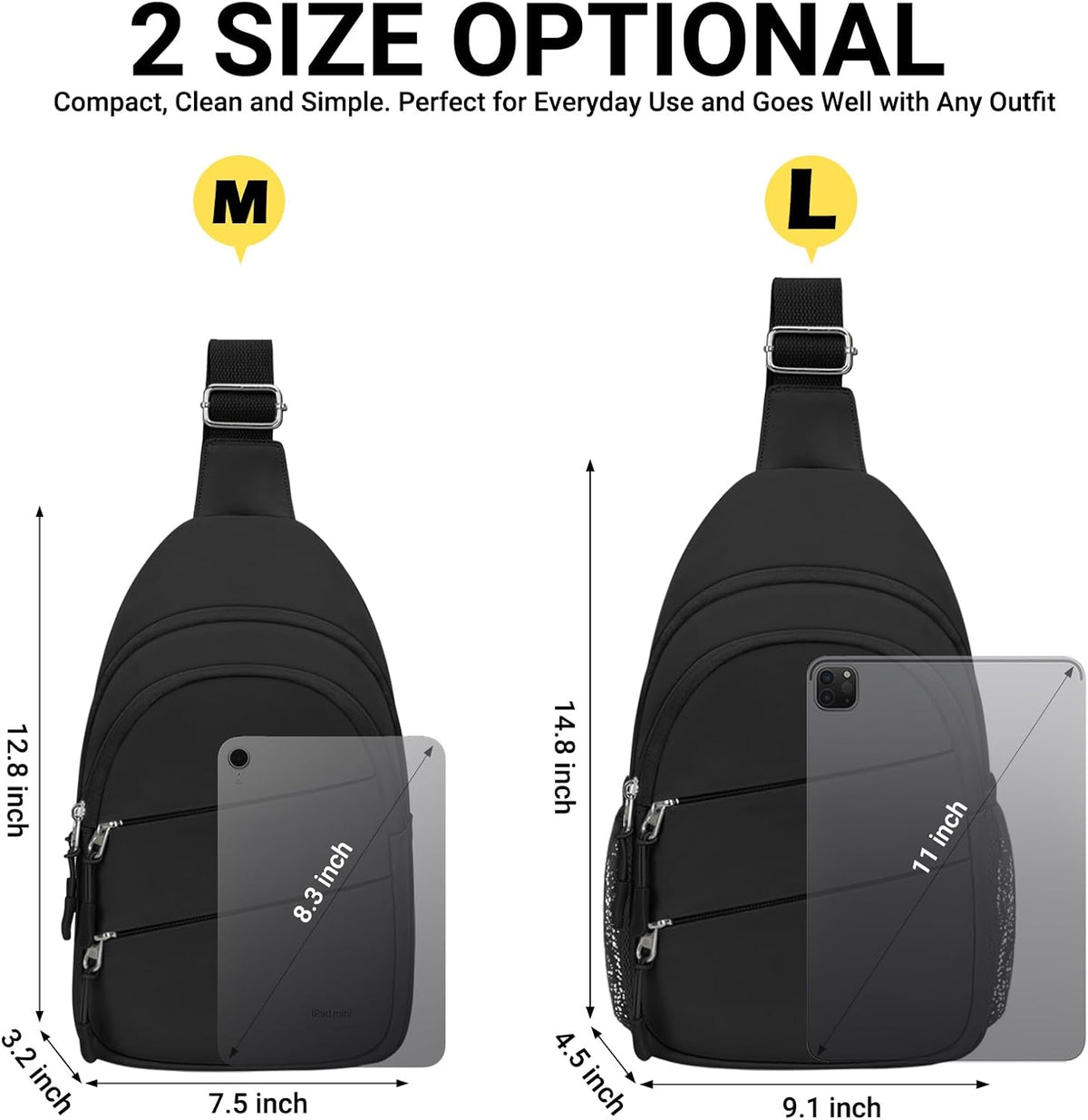 Crossbody Bags for Women, Sling Bag for Men