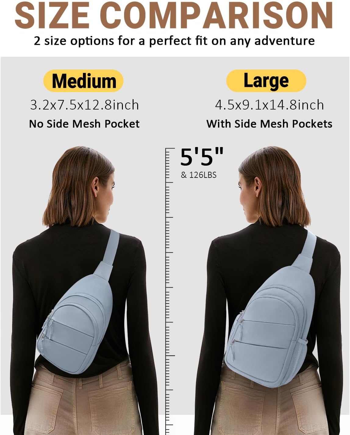 Crossbody Bags for Women, Sling Bag for Men