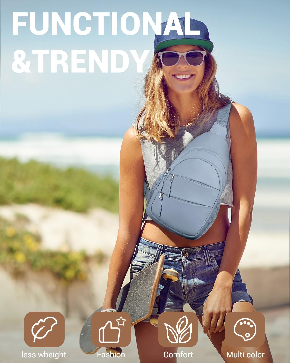Crossbody Bags for Women, Sling Bag for Men