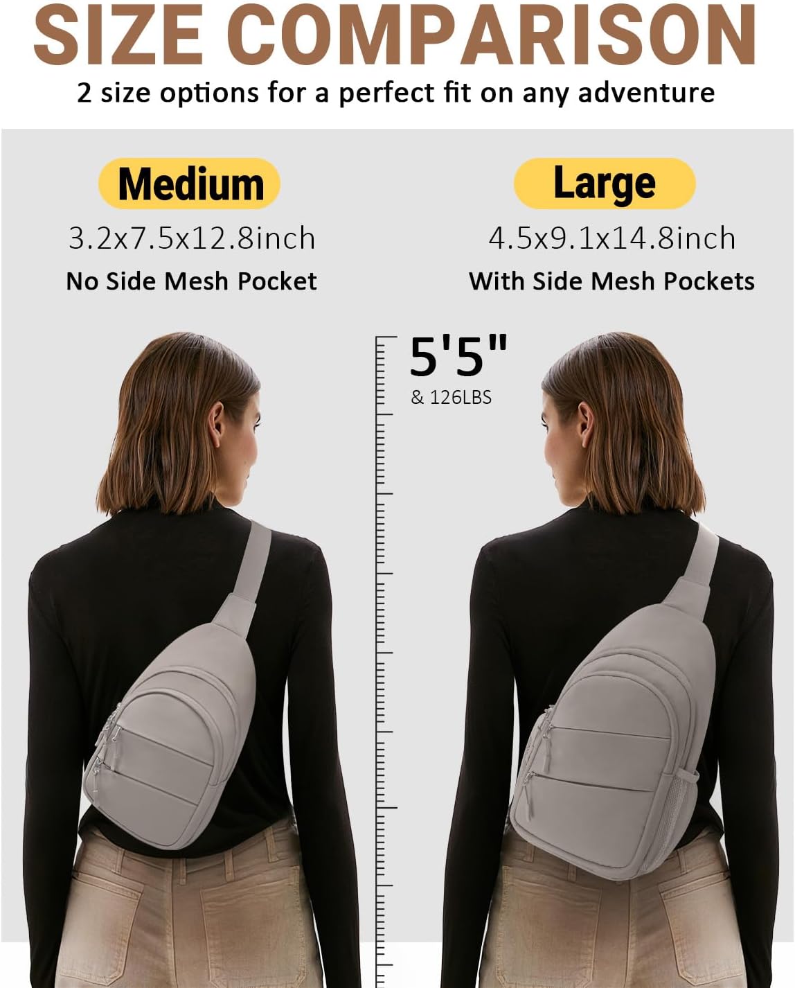 Crossbody Bags for Women, Sling Bag for Men