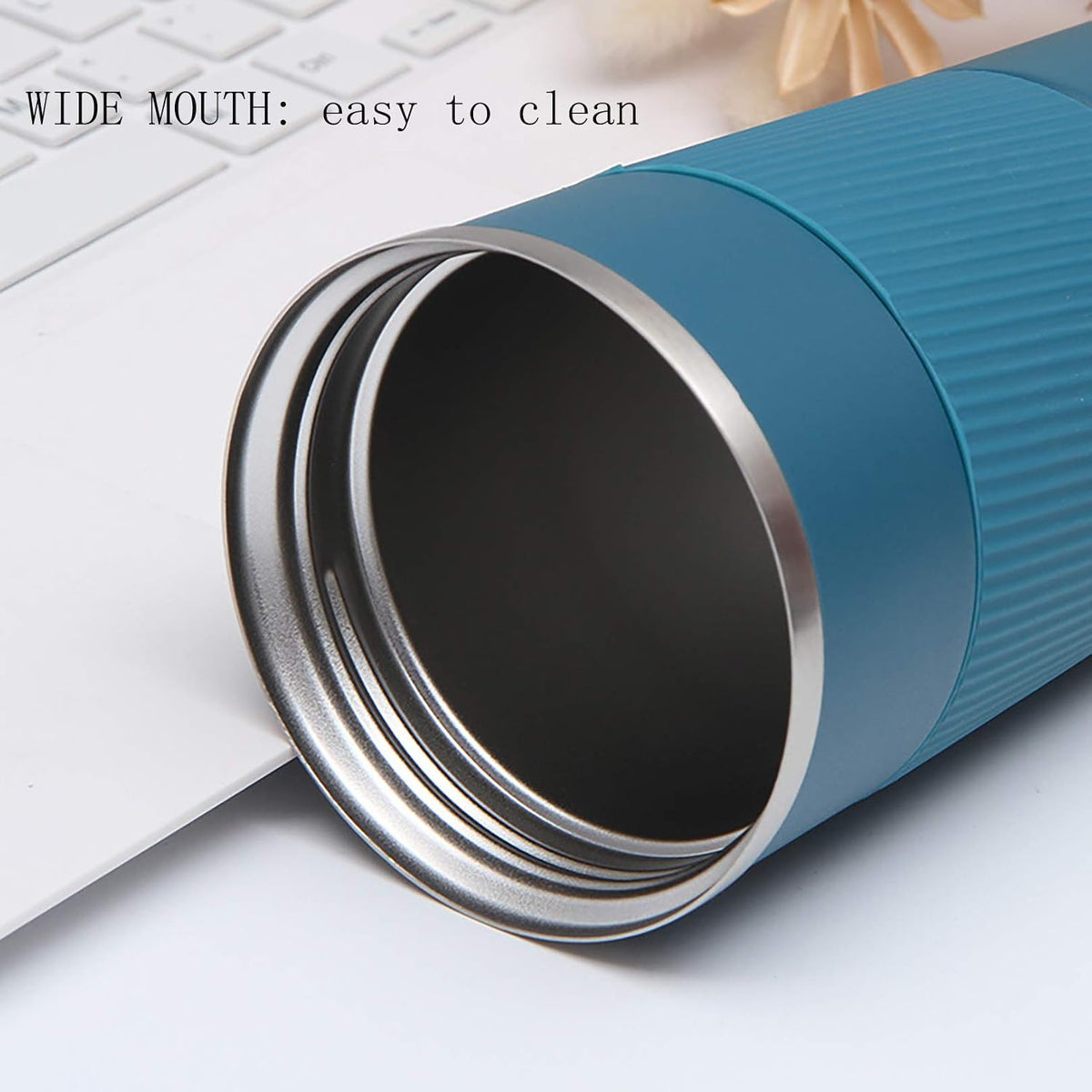 17oz Stainless Steel Vacuum Insulated Coffee Travel Mug for Ice Drink & Hot Beverage, Double Wall Travel Tumbler Cups with Spill Proof Lid for Men and Women (GREEN)