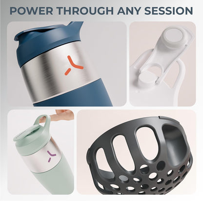 Pursuit Stainless Steel Shaker Bottle 32oz, Black