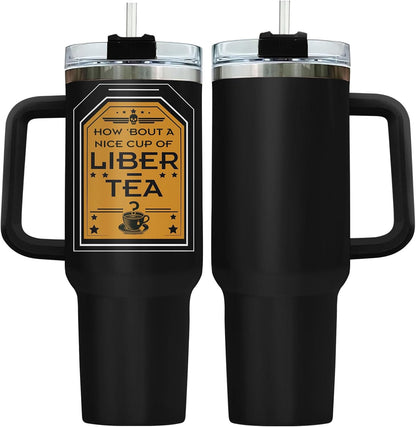Dumpster Fire This Little 40 oz Tumbler with Handle, Spooky Lover Gift | Gifts for Him Her, Friends & Coworkers