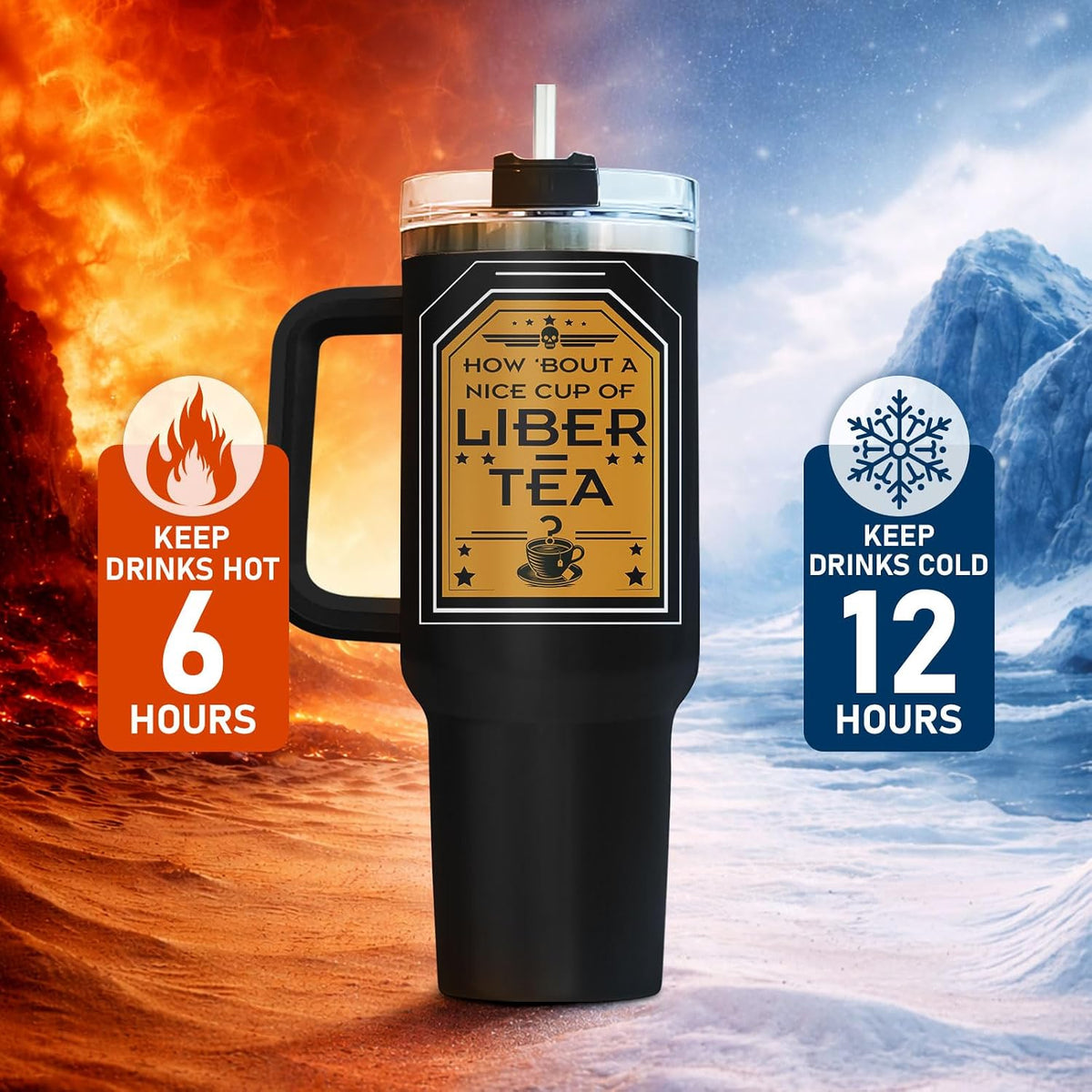 Dumpster Fire This Little 40 oz Tumbler with Handle, Spooky Lover Gift | Gifts for Him Her, Friends & Coworkers
