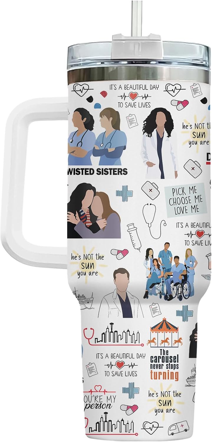Dumpster Fire This Little 40 oz Tumbler with Handle, Spooky Lover Gift | Gifts for Him Her, Friends & Coworkers