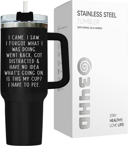 Dumpster Fire This Little 40 oz Tumbler with Handle, Spooky Lover Gift | Gifts for Him Her, Friends & Coworkers