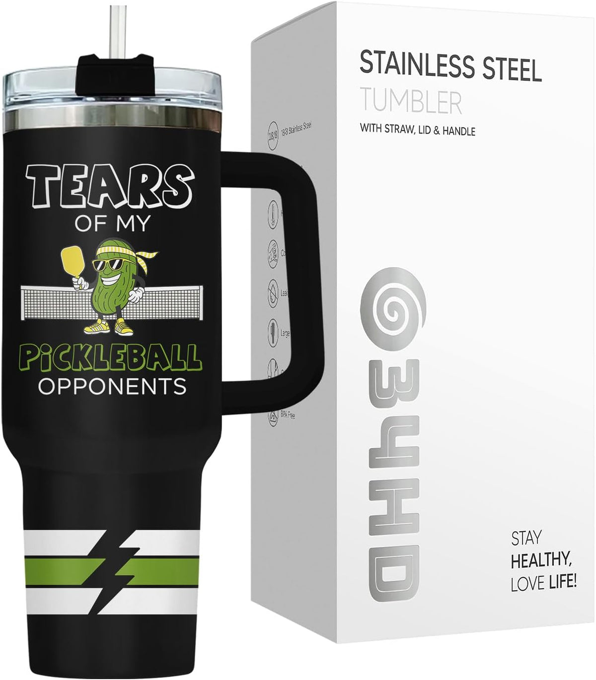 Dumpster Fire This Little 40 oz Tumbler with Handle, Spooky Lover Gift | Gifts for Him Her, Friends & Coworkers