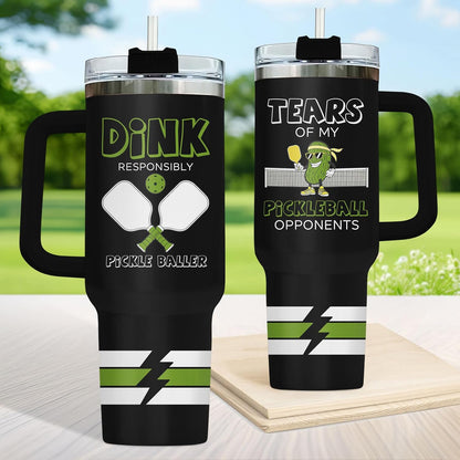 Dumpster Fire This Little 40 oz Tumbler with Handle, Spooky Lover Gift | Gifts for Him Her, Friends & Coworkers