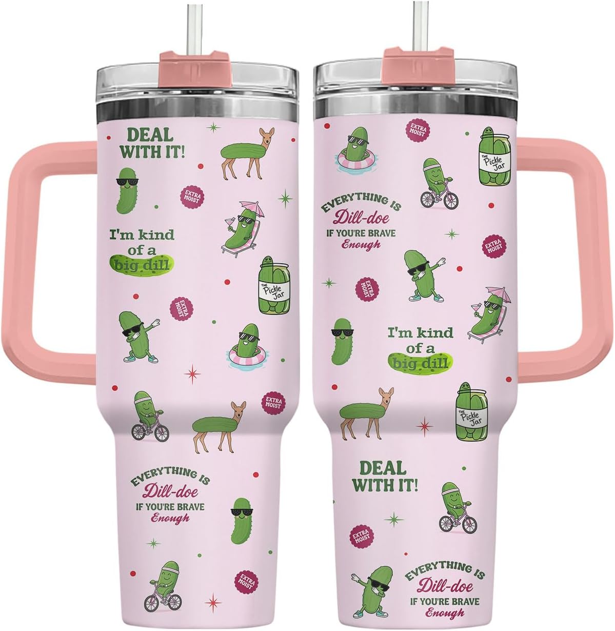 Dumpster Fire This Little 40 oz Tumbler with Handle, Spooky Lover Gift | Gifts for Him Her, Friends & Coworkers