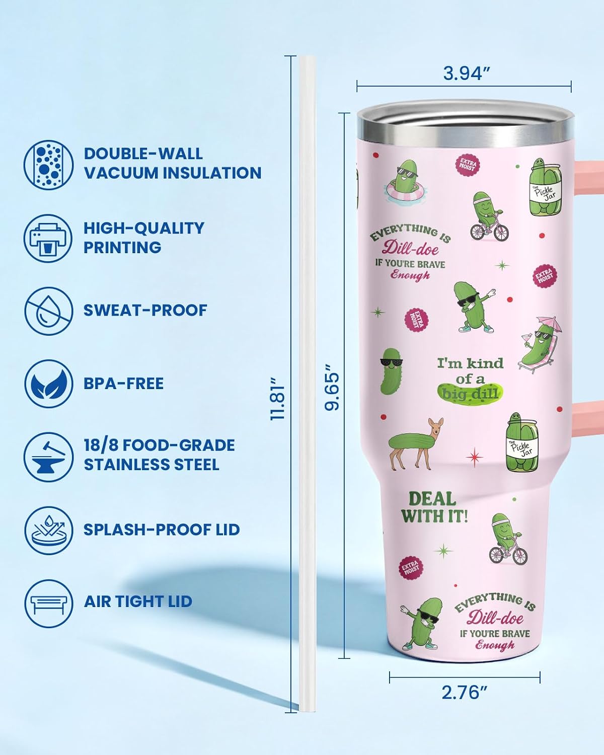 Dumpster Fire This Little 40 oz Tumbler with Handle, Spooky Lover Gift | Gifts for Him Her, Friends & Coworkers