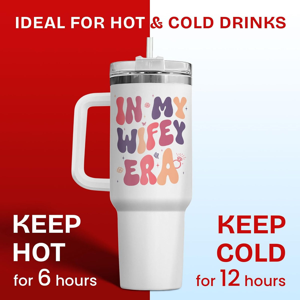 Dumpster Fire This Little 40 oz Tumbler with Handle, Spooky Lover Gift | Gifts for Him Her, Friends & Coworkers