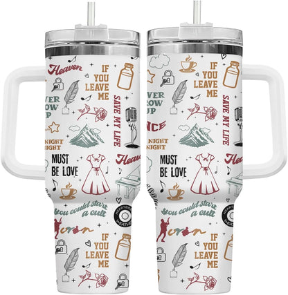 Dumpster Fire This Little 40 oz Tumbler with Handle, Spooky Lover Gift | Gifts for Him Her, Friends & Coworkers