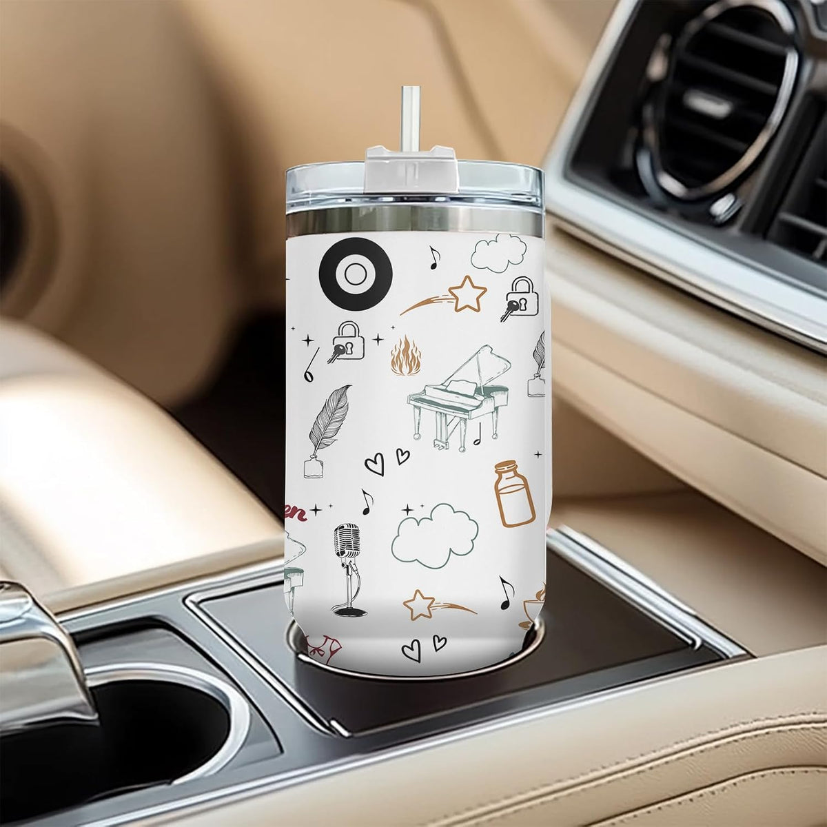 Dumpster Fire This Little 40 oz Tumbler with Handle, Spooky Lover Gift | Gifts for Him Her, Friends & Coworkers