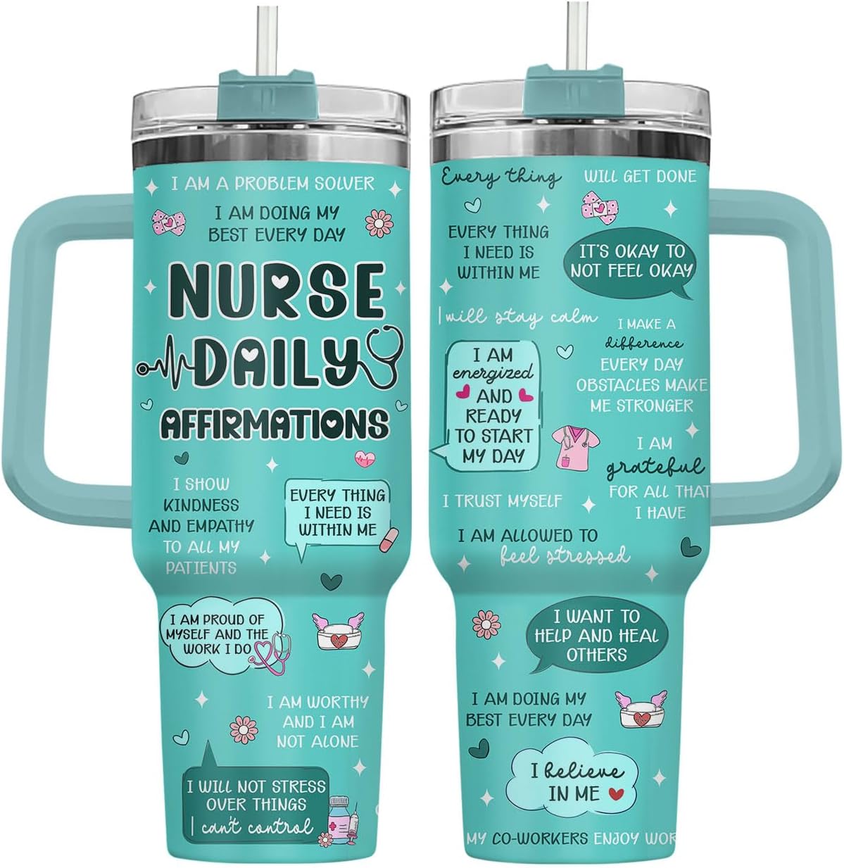 Dumpster Fire This Little 40 oz Tumbler with Handle, Spooky Lover Gift | Gifts for Him Her, Friends & Coworkers