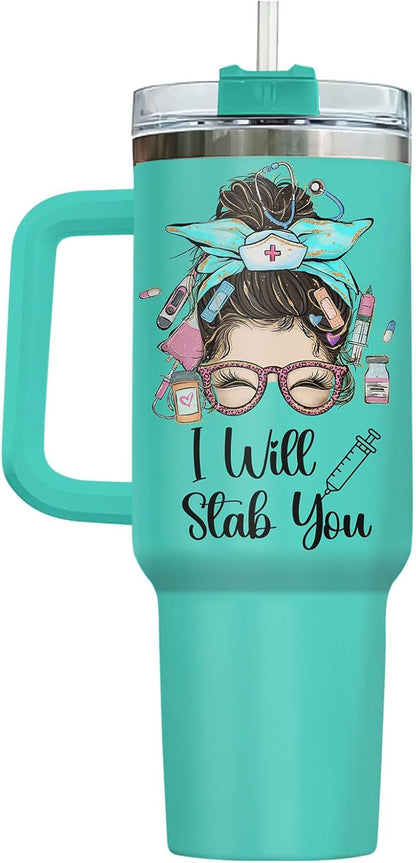 Dumpster Fire This Little 40 oz Tumbler with Handle, Spooky Lover Gift | Gifts for Him Her, Friends & Coworkers