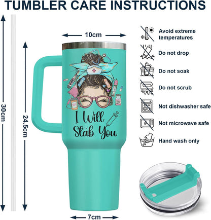 Dumpster Fire This Little 40 oz Tumbler with Handle, Spooky Lover Gift | Gifts for Him Her, Friends & Coworkers
