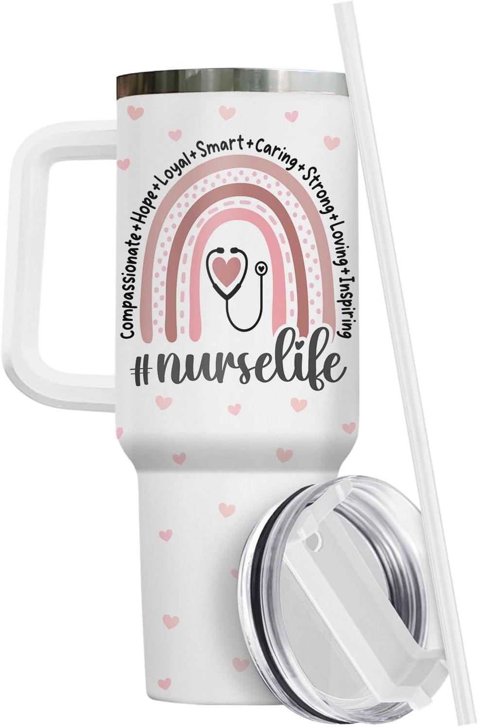 Dumpster Fire This Little 40 oz Tumbler with Handle, Spooky Lover Gift | Gifts for Him Her, Friends & Coworkers
