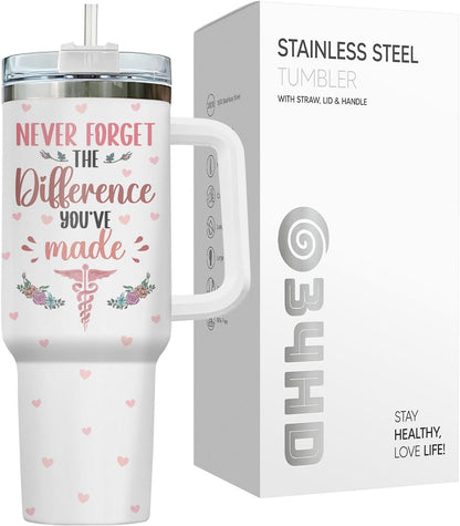 Dumpster Fire This Little 40 oz Tumbler with Handle, Spooky Lover Gift | Gifts for Him Her, Friends & Coworkers