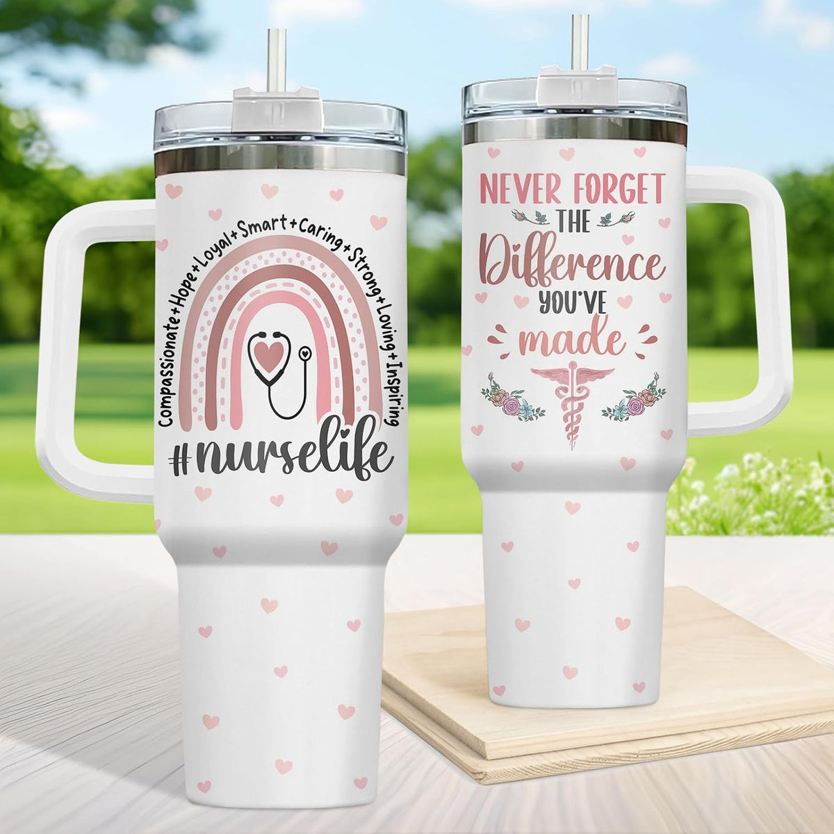 Dumpster Fire This Little 40 oz Tumbler with Handle, Spooky Lover Gift | Gifts for Him Her, Friends & Coworkers
