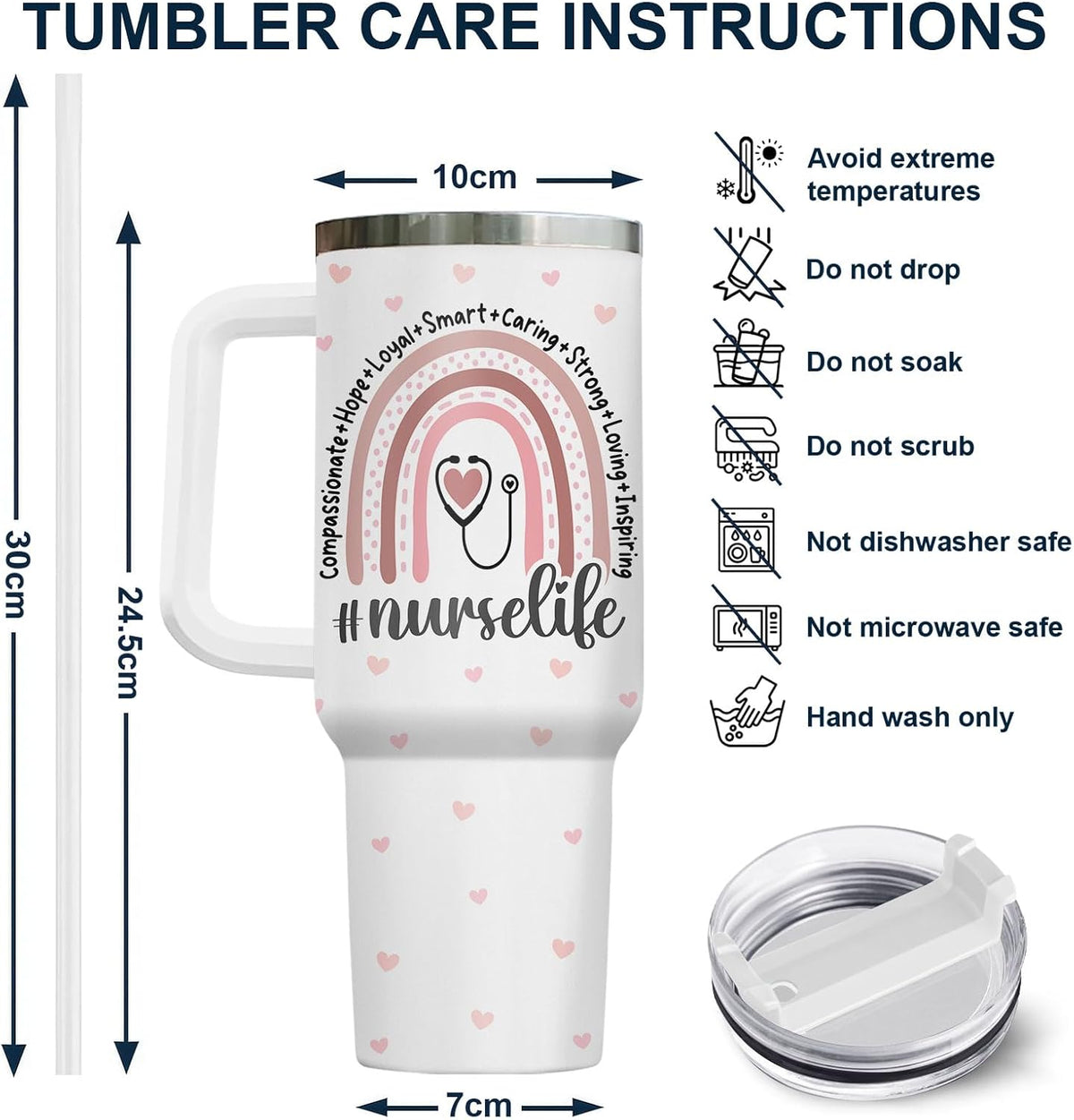 Dumpster Fire This Little 40 oz Tumbler with Handle, Spooky Lover Gift | Gifts for Him Her, Friends & Coworkers