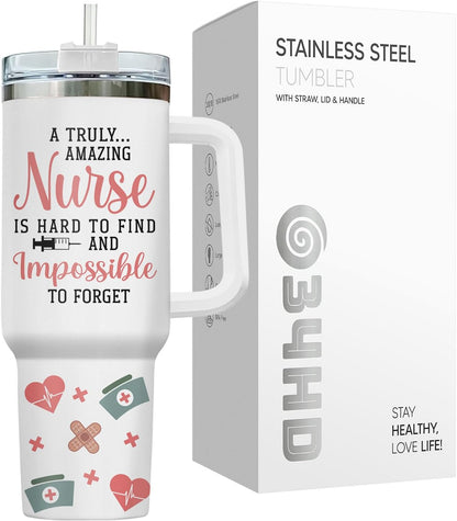 Dumpster Fire This Little 40 oz Tumbler with Handle, Spooky Lover Gift | Gifts for Him Her, Friends & Coworkers