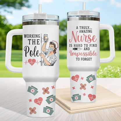 Dumpster Fire This Little 40 oz Tumbler with Handle, Spooky Lover Gift | Gifts for Him Her, Friends & Coworkers