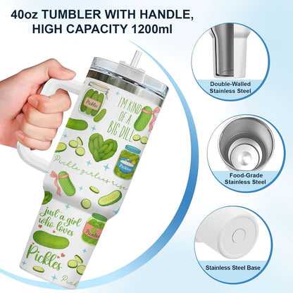 Dumpster Fire This Little 40 oz Tumbler with Handle, Spooky Lover Gift | Gifts for Him Her, Friends & Coworkers