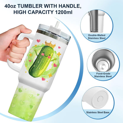 Dumpster Fire This Little 40 oz Tumbler with Handle, Spooky Lover Gift | Gifts for Him Her, Friends & Coworkers