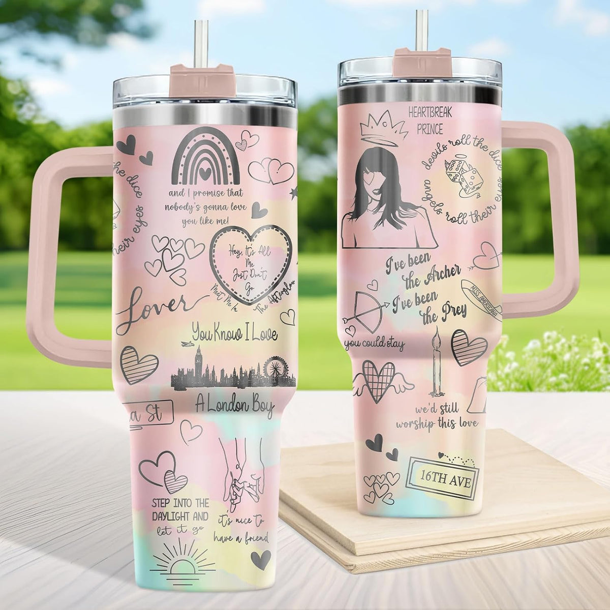 Dumpster Fire This Little 40 oz Tumbler with Handle, Spooky Lover Gift | Gifts for Him Her, Friends & Coworkers