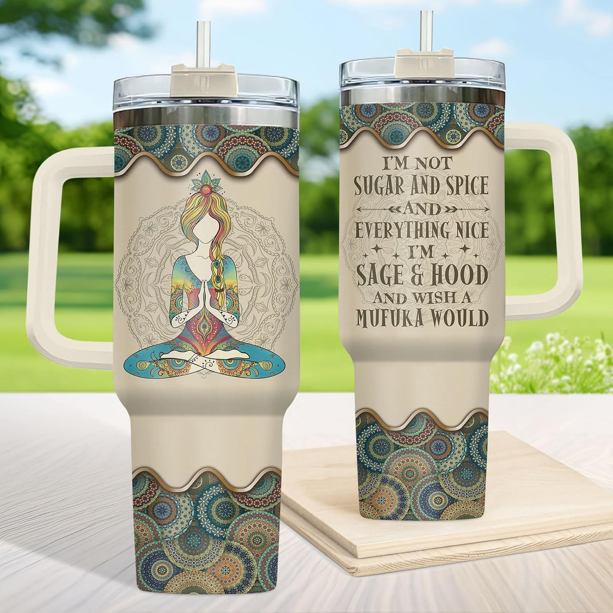Dumpster Fire This Little 40 oz Tumbler with Handle, Spooky Lover Gift | Gifts for Him Her, Friends & Coworkers