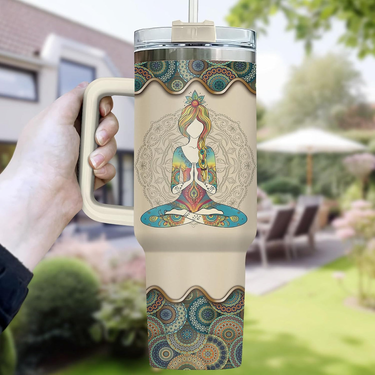 Dumpster Fire This Little 40 oz Tumbler with Handle, Spooky Lover Gift | Gifts for Him Her, Friends & Coworkers